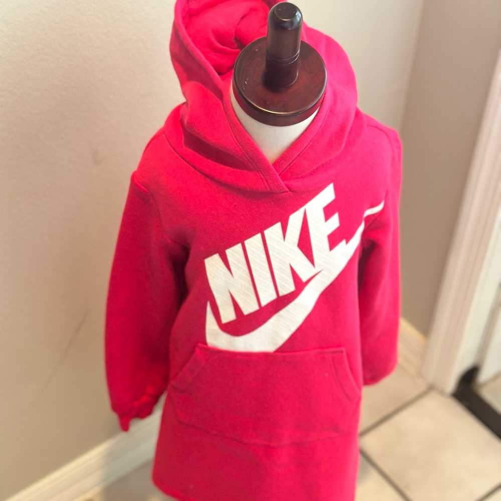 Pink hoodie dress